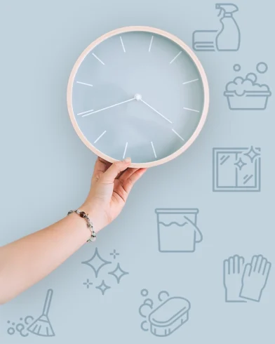 Hand mit Uhr